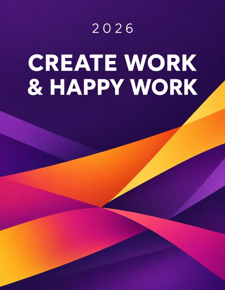 Affiche Create Work & Happy Work 2026